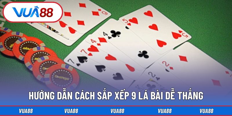 Hướng dẫn cách sắp xếp 9 lá bài dễ thắng