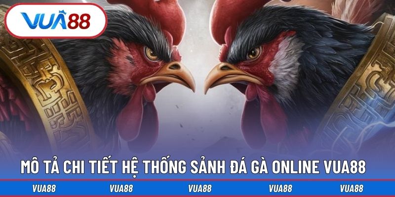 Mô tả chi tiết hệ thống sảnh đá gà online Vua88
